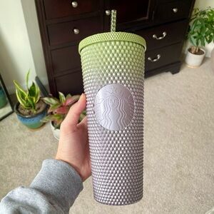 NTW Fall 2024 Green & Purple Metallic Studded Venti 24 oz Tumbler